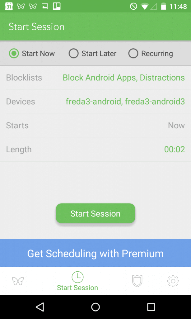 Block apps and notifications with Freedom for Android