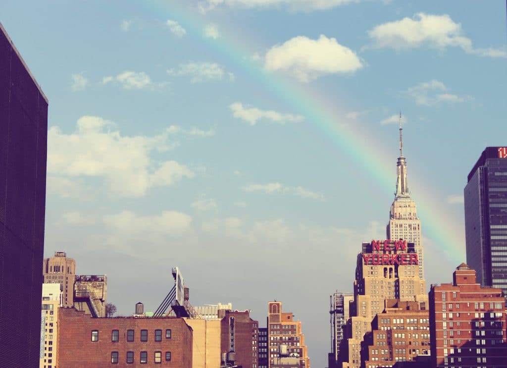 Everything's gonna be alright rainbow in New York