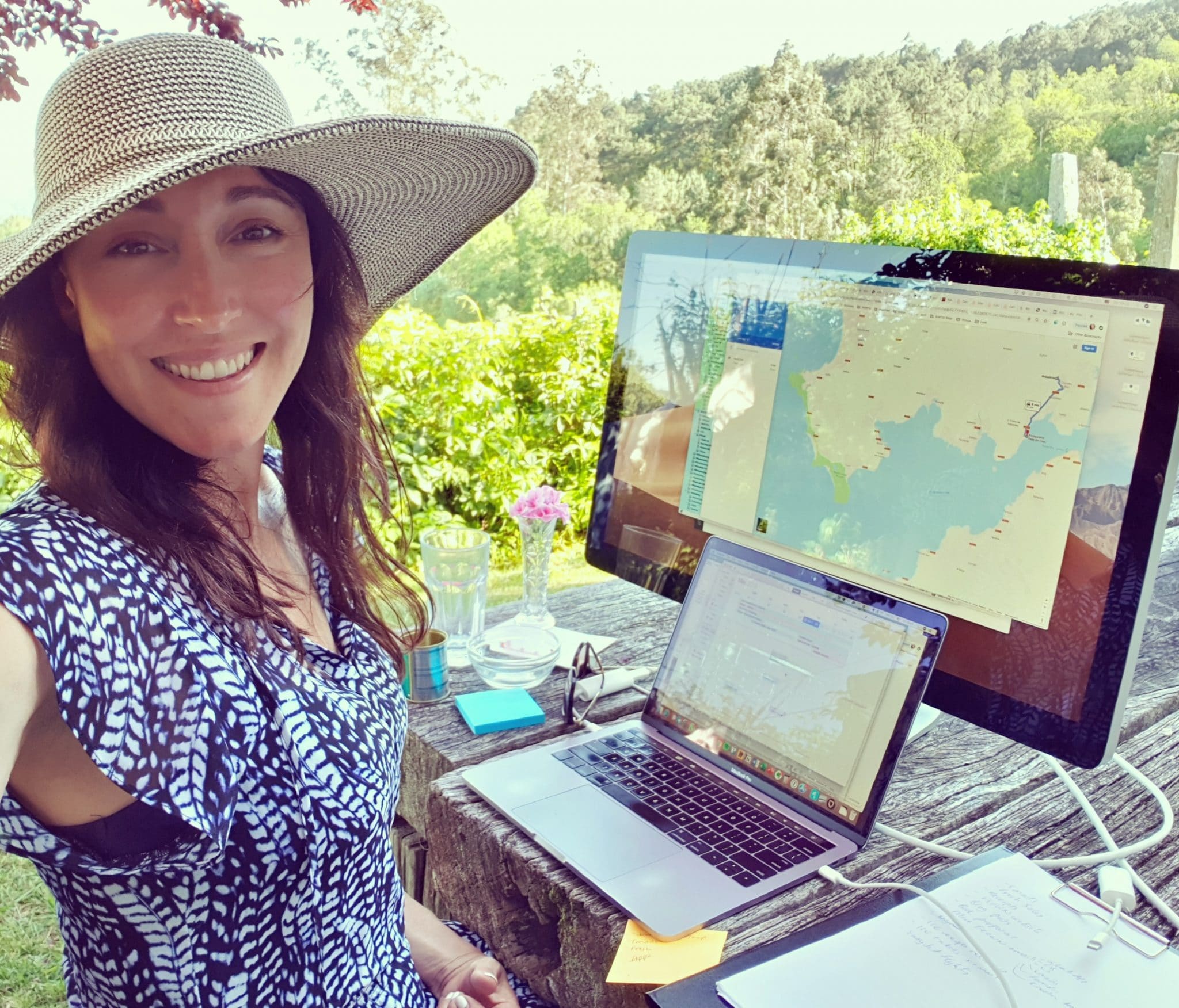 Alicia Navarro FLOWN founder working outdoors